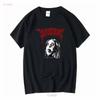 Deathbyromy Черная Большая Футболка с длинным или коротким рукавом винтажная Стирка Слегка Повседневная Универсальная уличная одежда мужская Стильная