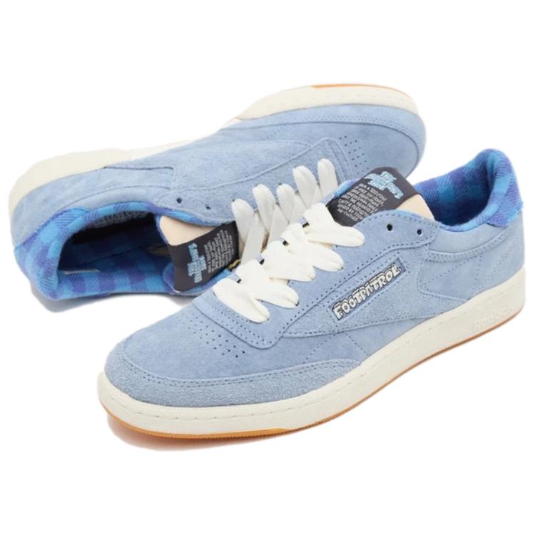 Footpatrol x Reebok Club C 85 Vintage Синий Мел Унисекс Кроссовки Черный 100201811