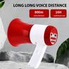 Megaphone Speaker 50W Power Portable Bullhorn Megaphone Voice and Siren/Alarm Modes Volume Control USB Flash Drive TF Card BT