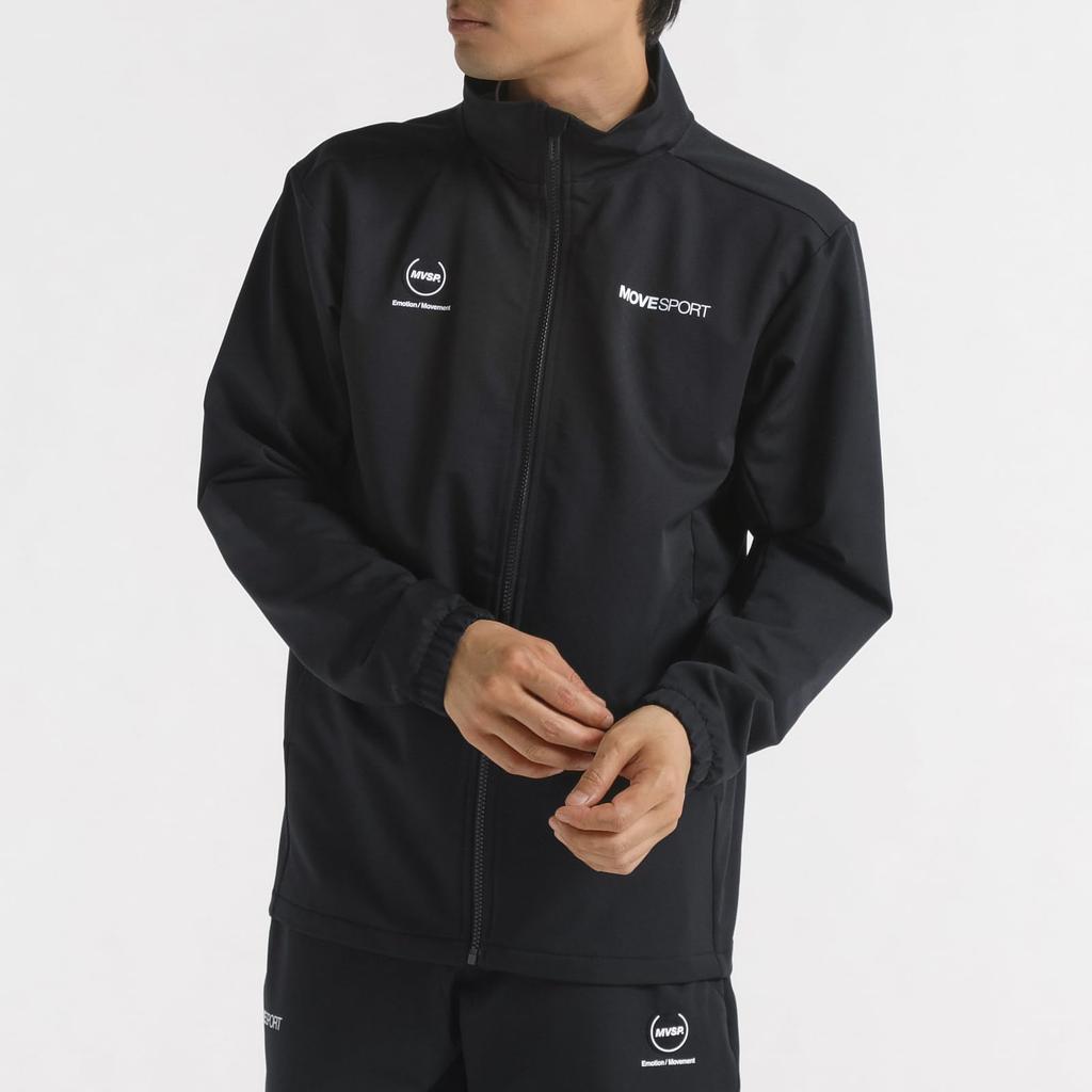 Джерси Descente HEATNAVI TOUGH Soft Shell Куртка-стойка Водоотталкивающая Тренировочная Беговая Черная [Move Sports]