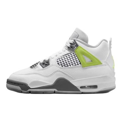 Кроссовки Air 4 Retro GS Light Lemon Twist для детей Белые Светло-графитовые HJ5990-100