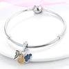 Original New Products Copper Sun Rainbow Cloud Pendant Fit Pan Bracelet Diy Charm For Women Jewelry Fashion Gift
