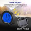 Solar Car Clocks Dashboard Thermometer Automotive Electronic Watch Led Digital DisplayTime with Back Luminous Car Accessories