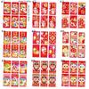 6pcs Blessing Chinese New Year Money Bag Hongbao Good Luck Red Pocket  Celebration Party
