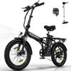 COLORWAY BK11M All-Terrain Folding Electric Bicycle 20 Inch Off-Road Tires Adult EBike 36V12Ah Motor 250W Motor City Commuting Electric Bike