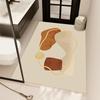Quick-drying, Non-slip Diatomaceous Earth Bath Mat - Water Absorbent, Dirt-resistant, Ideal for Bathroom or Toilet Entrances.
