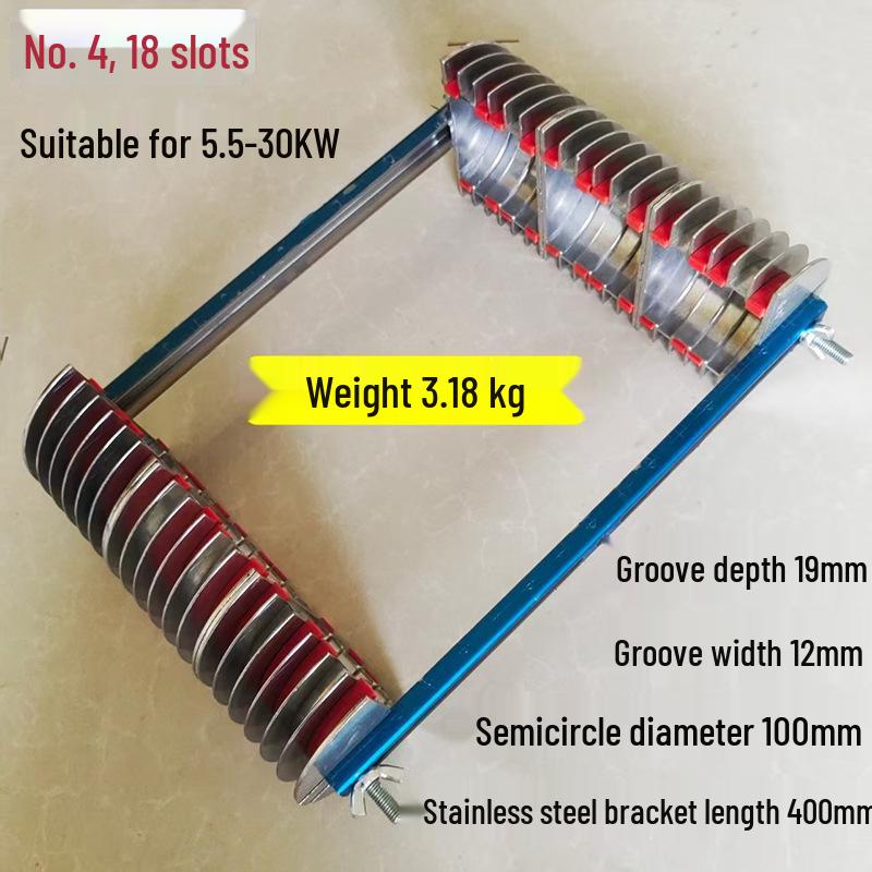 Three-Phase Motor Wire Mold: 12-Slot Layered Winding Aluminum Alloy Frame, Universal Chain Stacking, Cross-Type Tool Mold.