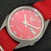 AUTOMATIC 7S26A VINTAGE SEIKO 5 JAPAN MENS RED COLOR DIAL WATCH A701612-5 R206c-a701612