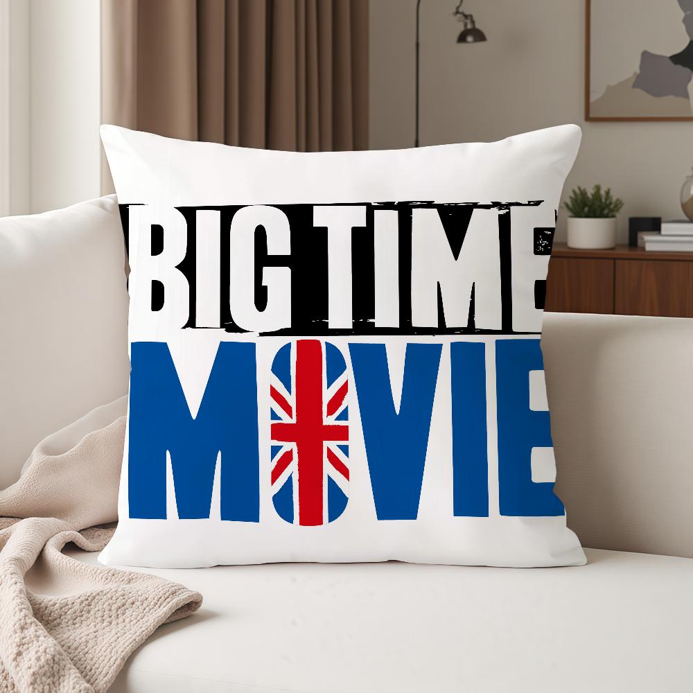 Music Band B-Big T-Time R-Rush Pillow Case Suitable For Bedrooms Living Rooms Cars Home Decoration