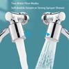 New 1080° Swivel Faucet Aerator Splash Dual Mode Kitchen Tap Extend Water Nozzle Faucet Adaptor Faucet Bubbler Robotic Arm