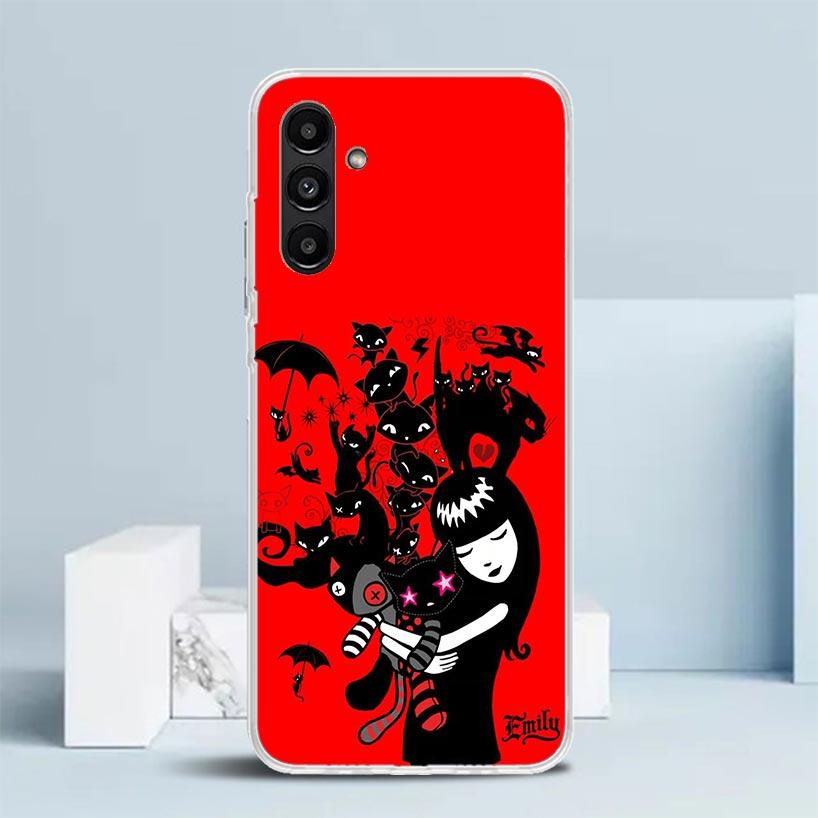 Чехол-комикс Emily The Strange для телефона Samsung Galaxy A17 A37 A57 A16 A26 A36 A56 A15 A14 A55 Чехол для телефона A13 A53 A25 A35 A24 A34 A23