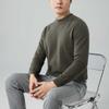 Кашемировый свитер с полуворотником, утолщенный пуловер семипетельной вязки, базовый вязаный свитер, шерстяной свитер