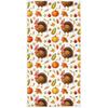 Pfrewn Thanksgiving Turkey Pumpkin Hand Towels 16x30 in Autumn Harvest Maple Leaf Bathroom Towel Ultra Soft Highly Absorbent Small Bath Towel Kitchen