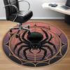 1PC Spider Web Office Round Area Rug, Mat Suitable For Office, Under Office Chairs Bedroom Living Room Home Decor, Room Deco