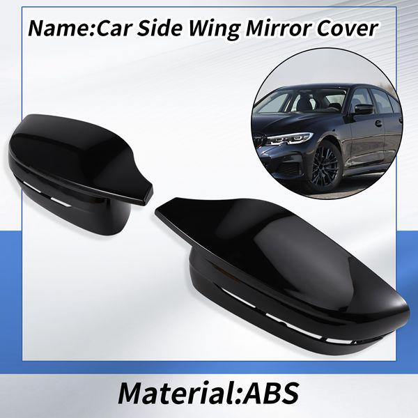 Rearview Mirror Covers for Left-Hand Drive BMW 3, 5, 7, 8 Series G20 G21 G28 320d 330e (1 Pair)