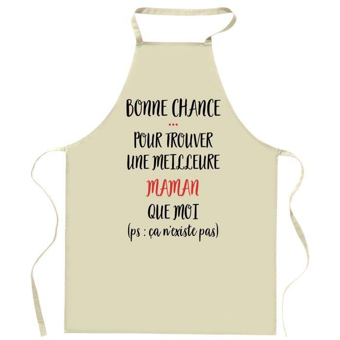 Planetee Tablier de cuisine Maman ça n'existe pas | Cadeau Fête des Mères Maman Cuisinière Vêtement Blouse de protection Barbecue