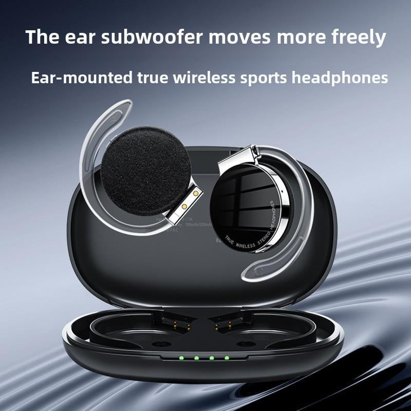 TWS беспроводная спортивная висячая Bluetooth-гарнитура с шумоподавлением 5.2 с низкой задержкой в обоих ушах