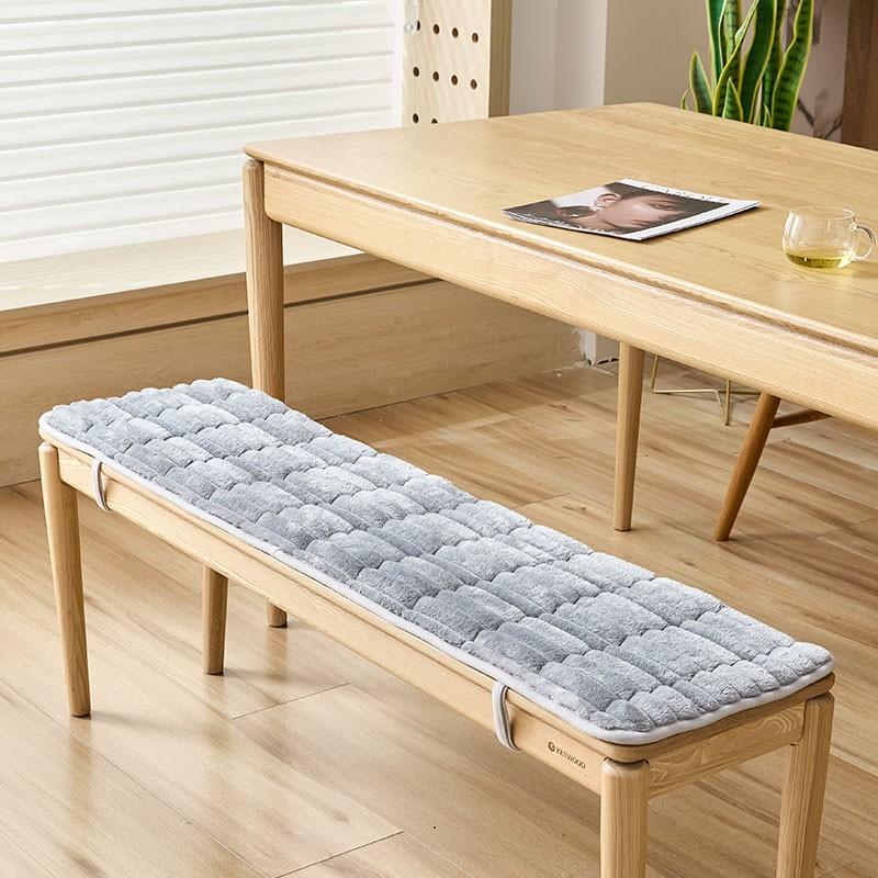 Multi-size Plush Long Bench Cushion Seat Pad for Wooden Shoe Bench Sofa Non-Slip Bottom Tie Garden Bench Seat Swing Seat Pad New