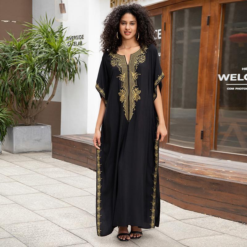 EDOLYNSA 2024 богемное белое бикини с v-образным вырезом, накидки, длинная туника, сексуальное платье-кафтан, женское платье больших размеров, пляжная одежда, купальный костюм, накидка Q1545