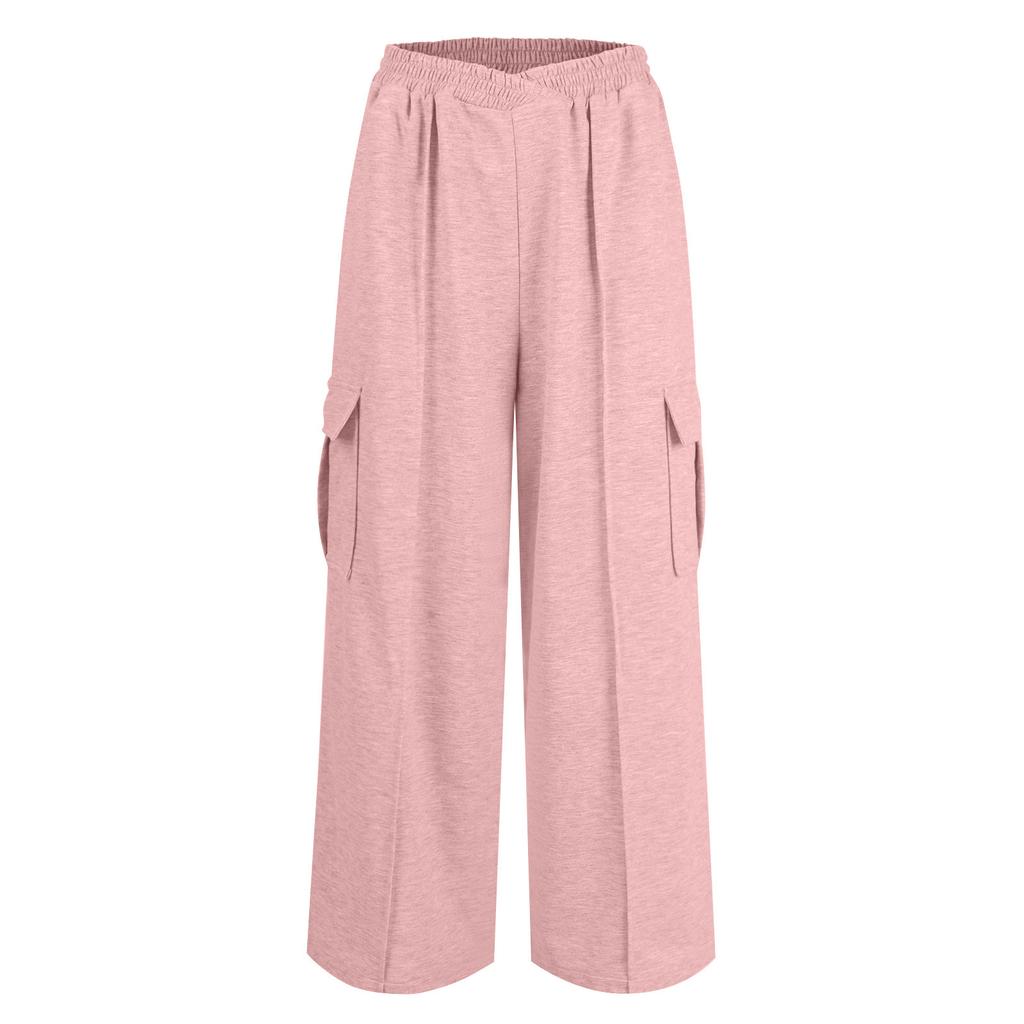 Женская рабочая одежда, спортивные штаны, повседневные свободные флисовые брюки для бега с высокой талией, женские спортивные штаны, повседневные брюки, штаны для йоги, домашняя одежда