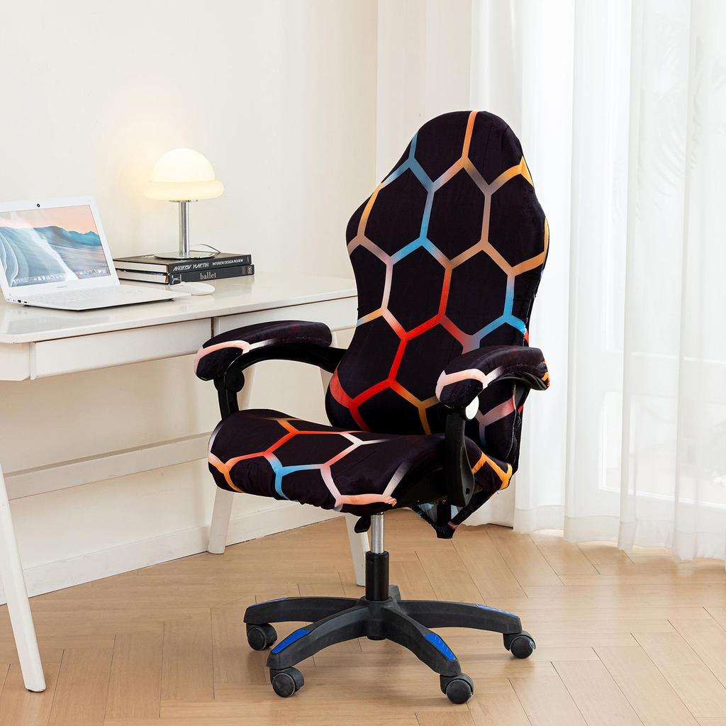 Чехол для игрового кресла Silver Fox Velvet: Пылезащищенный, эластичный, идеально подходит для офисных кресел или кресел интернет-кафе.