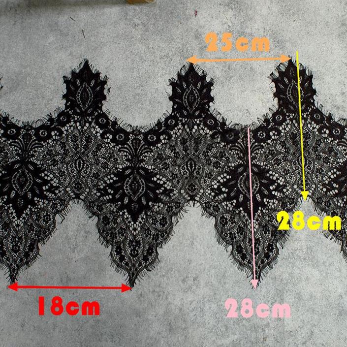 3 метра кружевная отделка ресниц, волнистая кромка, утолщенные ресницы, кружевная отделка, сделай сам, нижнее белье, жилет, вуаль, одежда, кружевная ткань