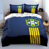 Brazilian football logo design. Bedding sets Duvet cover sets Duvet covers Pillowcases(1 * Duvet Cover 2 * Pillowcases, without duvet insert)