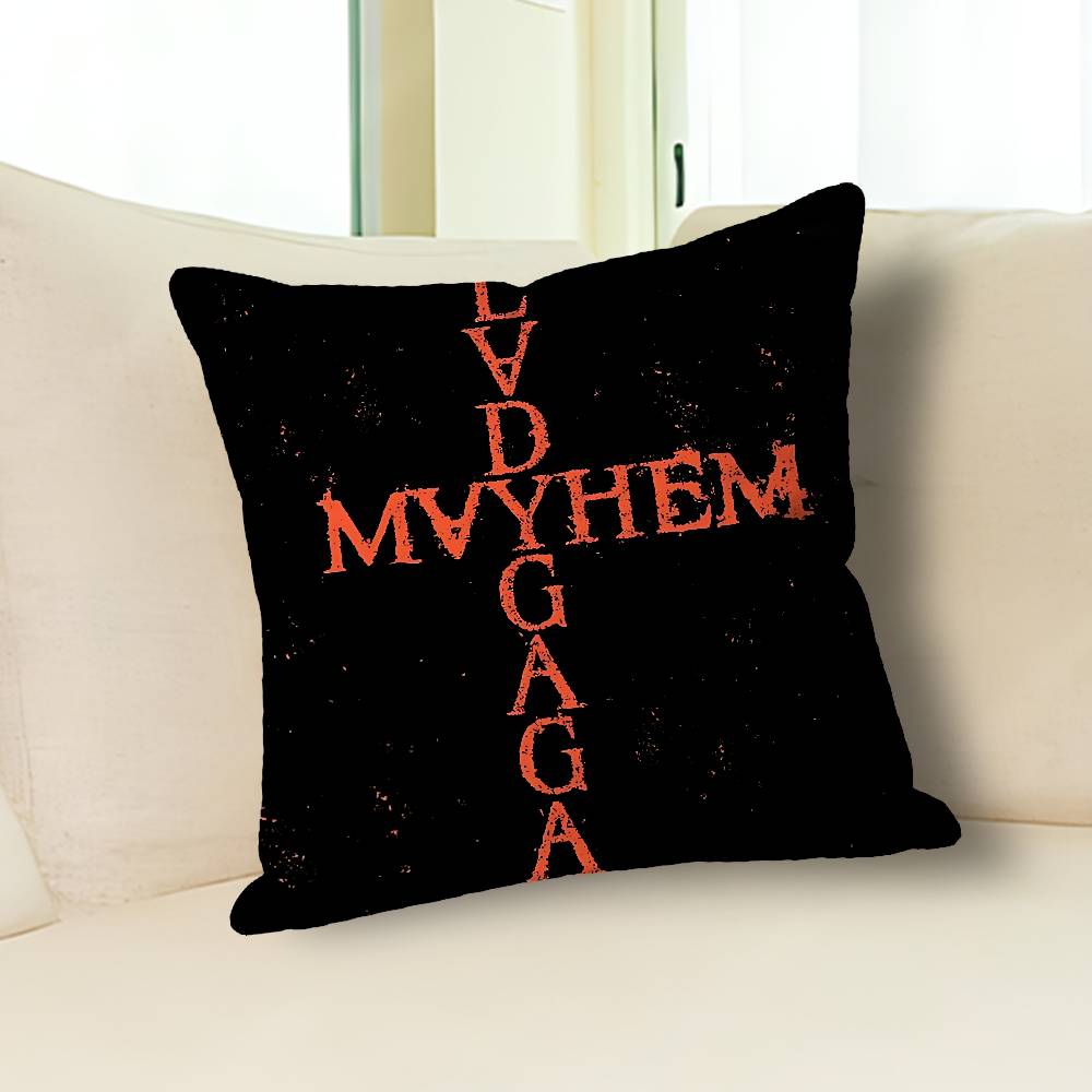 Певец Л-Леди Гага Мэйхем Аниме Знаменитость Товар Универсальная Наволочка с Принтом Декор для Дивана Автомобиля Офиса Защитник