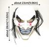 Smile Face Halloween Joker Mask Realistic Full Face Mask Novelty Scary Clown Mask  Carnival Party