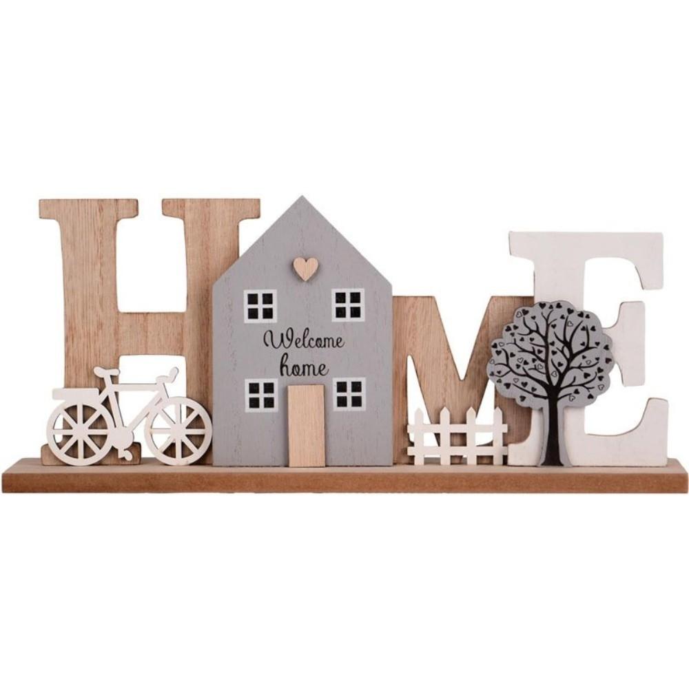 Деревянное украшение HOME Простой дизайн Деревянная доска с буквами Модные изделия из дерева Свадебное украшение