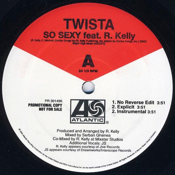 12-дюймовая пластинка TWISTA - So Sexy / Like A 24 PR301496PROMO Atlantic 2004 США Рэп и Хип-Хоп/R&B Б/у
