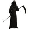 Men's Black Devil Halloween Costume, Ghost Festival Sickle Role Play Costume, Death Stage Performance Costume
