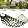 Outdoor Nylon Rope Net Bag Hammock Portable Camping Leisure Mesh Swing Multicolor with Rope
