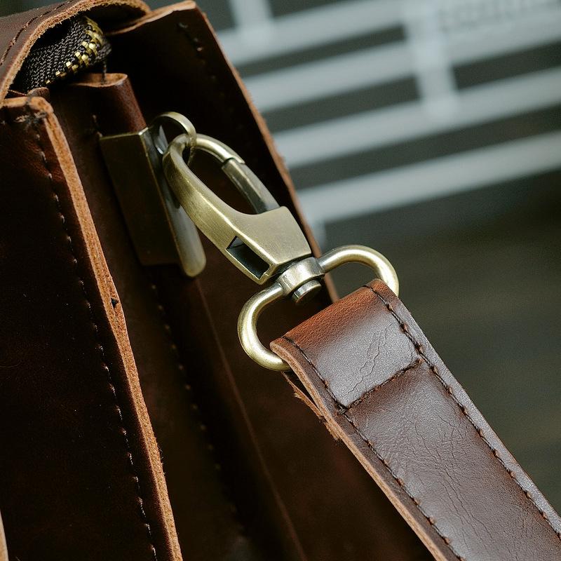 Деловой портфель, мужской ретро-раскладушка, большая вместимость, сумки через плечо, водонепроницаемая сумка, компьютерная сумка