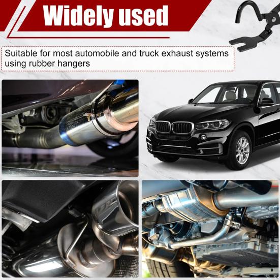 Инструмент для снятия выхлопного подвеса Сверхпрочные клещи для разделения выхлопного подвеса и резинового кронштейна для автомобиля, грузовика, резиновых выхлопных подвесов