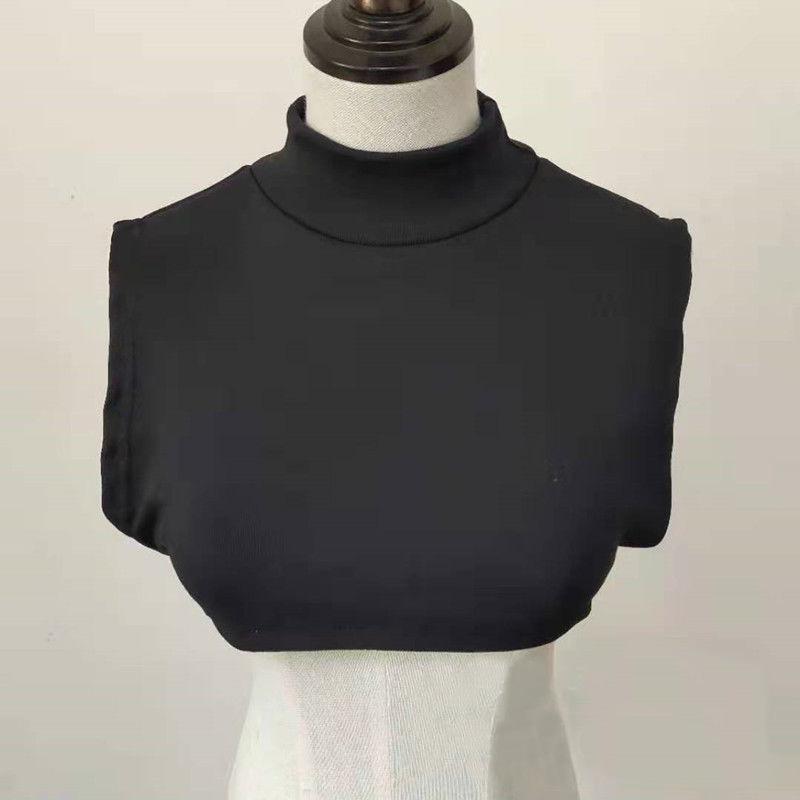 Полувысокий воротник, поддельный воротник с шарфом, женский пуловер для сохранения тепла и защиты шейного отдела позвоночника, однотонный декоративный поддельный воротник
