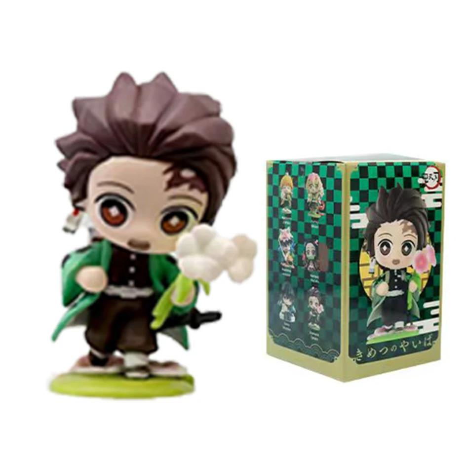 Demon Slayer Tanjiro Kamado Nezuko anime cartoon figure blind box creative personalized statue model ornament surprise gift box