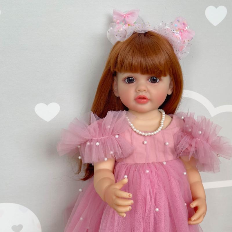Реалистичная 55 см полностью силиконовая кукла Reborn Baby Betty So Truly Like Toddler Baby Dolls для девочек с прямой ножкой, стоящая Reborn Boneca Menina, подарок для ребенка