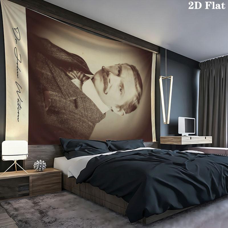John Watson Wall tapestry, aesthetic printed fabric blanket, suitable for bedroom, living room, and home decor.