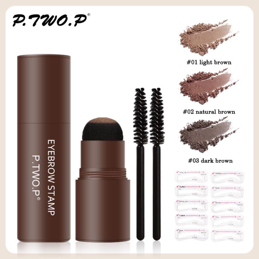 Stencils Eyebrow Pen Brushes One Step Shaping Makeup Set Eyebrow Stamp Brow Stamp Shaping Kit