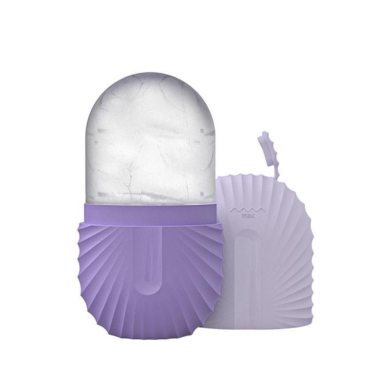 Facial Ice Cube Mold Silicone Freezing Beauty Swelling Face Massager Moisturizing Washable Oven Icing Mould