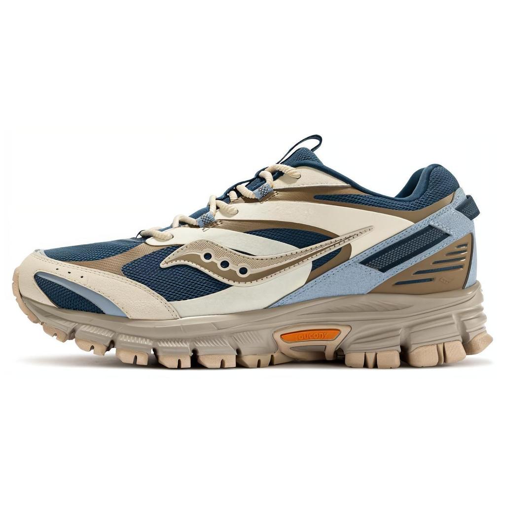 SAUCONY Cohesion 2KTR Амортизация Нескользящие Износостойкие Низкие Повседневные Кроссовки Унисекс Синий Желтый S79031-4
