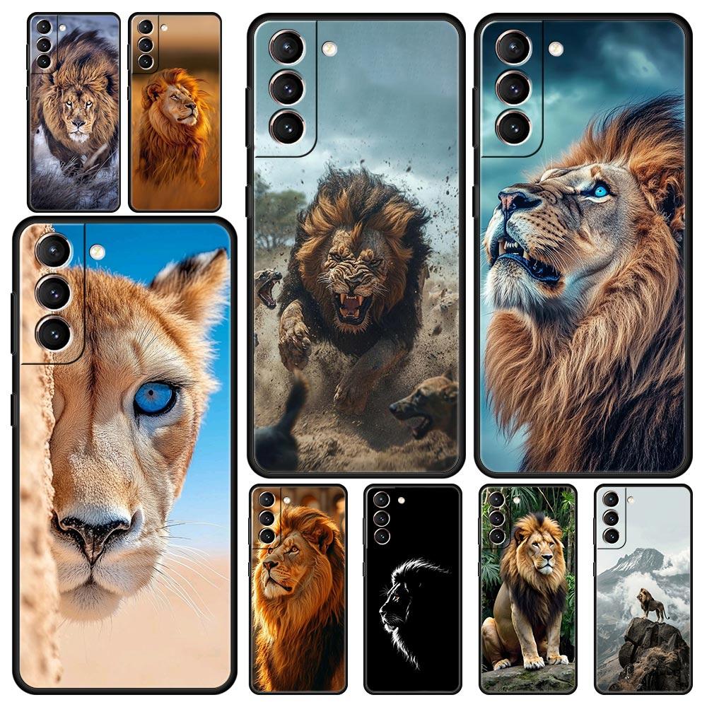 Чехол для телефона с животными из Короля Льва для Samsung Galaxy S25 Edge S24 S23 S22 S21 Ultra S20 FE 5G S10 S10E S9 Plus Мягкий ТПУ Чехол