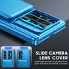 Samsung Galaxy Z Fold 7 Case with RFID Blocking Card Holder Hinge Protection and Built-in Screen Protector-Black