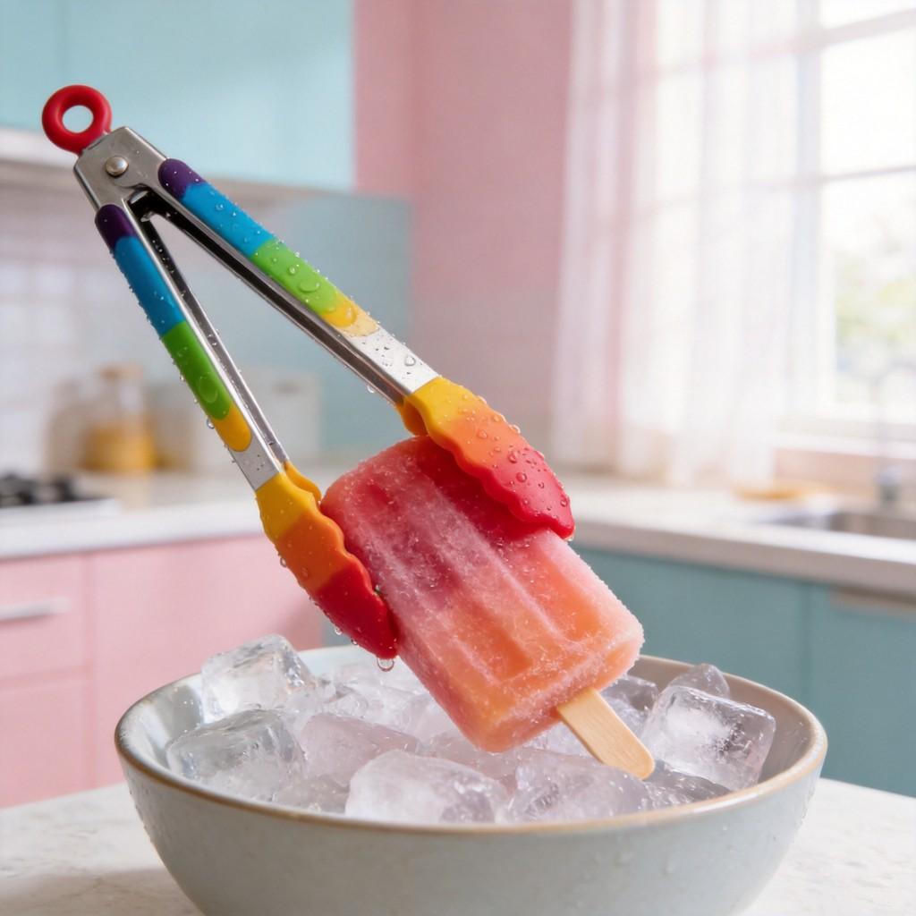 Silicone Food Tongs With Nonslip Grip For Grilling And Baking