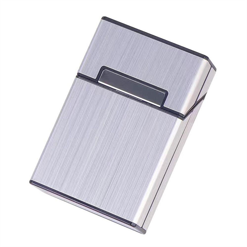 Magnetic Button Name Card Holder Aluminum Zinc Zinc Alloy ID Card Case Fashion Business Card Box  Storage Box