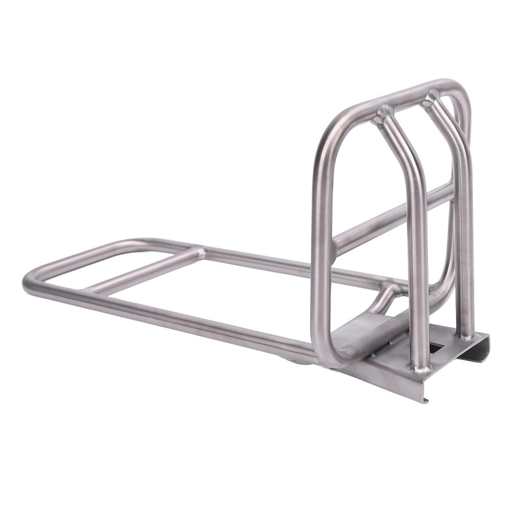 Bike Front Fork Shelf Ti Alloy Portable Strong Load Bearing Folding Bike Front Luggage Carriers Rack for Shopping Riding