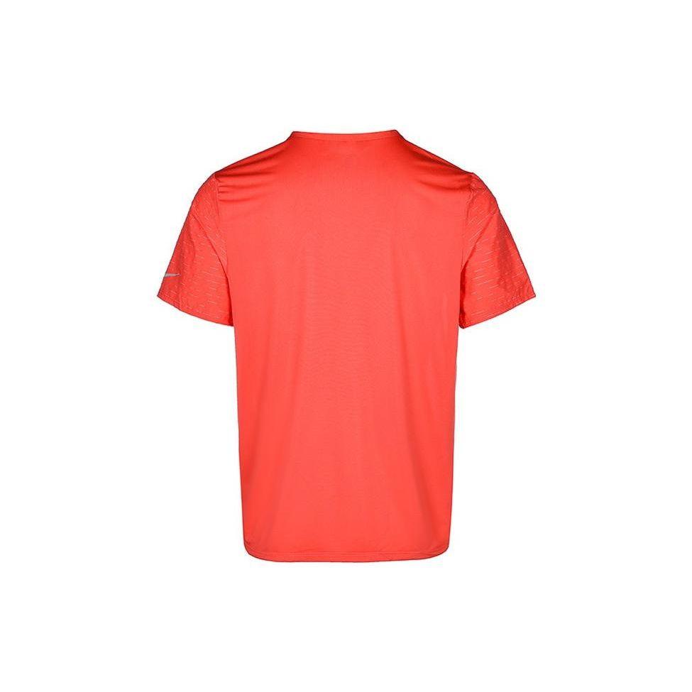 Nike Dri-Fit Rise 365 Run Division Быстросохнущая однотонная футболка с круглым вырезом и короткими рукавами Мужские топы Оранжевый DD4852-814