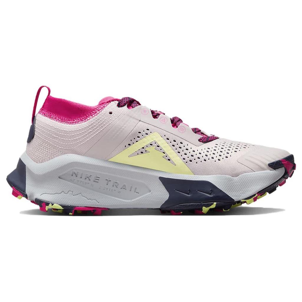Nike ZoomX Zegama Platinum Violet Luminous Green женские кроссовки