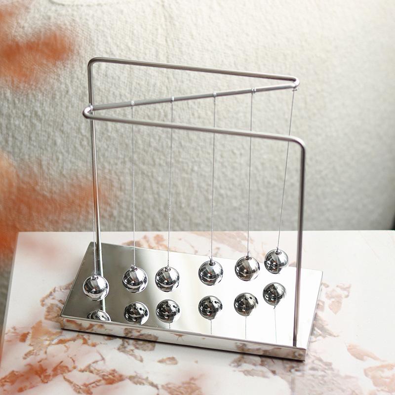 Ins Style Light Luxury Modern Newton Pendulum Ball Billiards Ornaments Entrance Shoe Cabinet Wine Cabinet Study Desk Soft Decoration